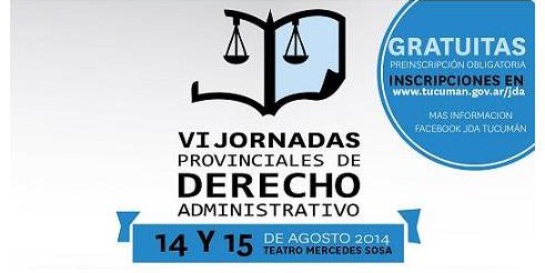 VI Jornadas Provinciales de Derecho Administrativo